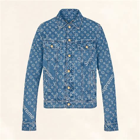 supreme louis vuitton jean|lv supreme jean jacket.